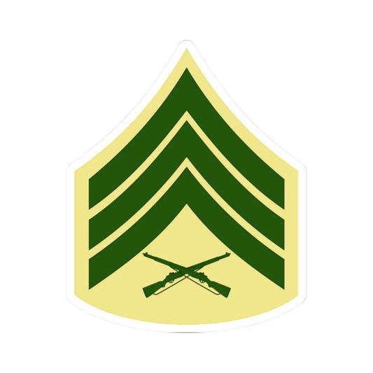 USMC E5 Class C (United States) (Military Rank) STICKER Vinyl Kiss-Cut Decal 2 Inch White - The Sticker Space