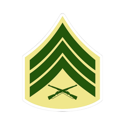 USMC E5 Class C (United States) (Military Rank) STICKER Vinyl Kiss-Cut Decal 3 Inch White - The Sticker Space