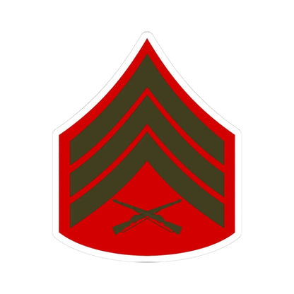 USMC E5 Service (United States) (Military Rank) STICKER Vinyl Kiss-Cut Decal 3 Inch White - The Sticker Space