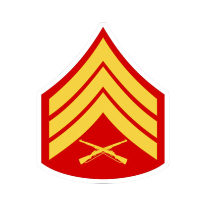 USMC E5 (United States) (Military Rank) STICKER Vinyl Kiss-Cut Decal 2 Inch White - The Sticker Space