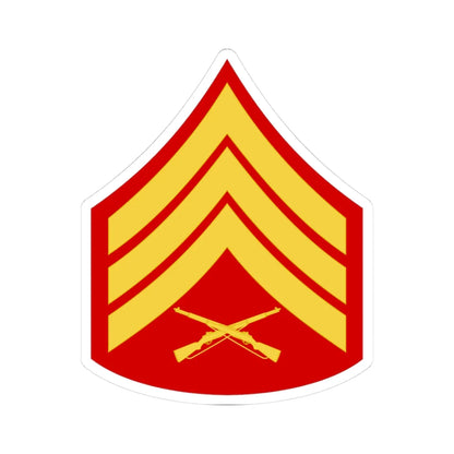 USMC E5 (United States) (Military Rank) STICKER Vinyl Kiss-Cut Decal 3 Inch White - The Sticker Space