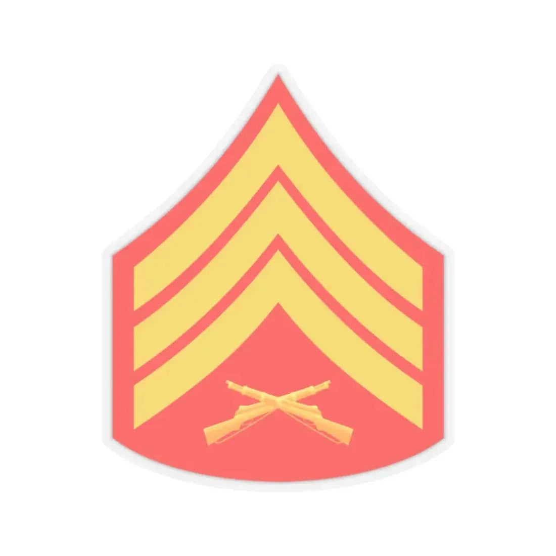 USMC E5 (USMC) STICKER Vinyl Kiss-Cut Decal 2 Inch Transparent - The Sticker Space