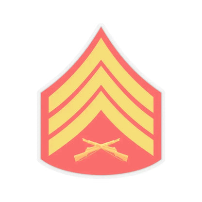 USMC E5 (USMC) STICKER Vinyl Kiss-Cut Decal 2 Inch Transparent - The Sticker Space