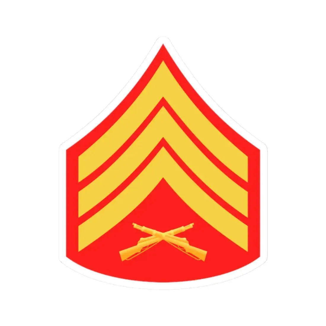 USMC E5 (USMC) STICKER Vinyl Kiss-Cut Decal 2 Inch White - The Sticker Space