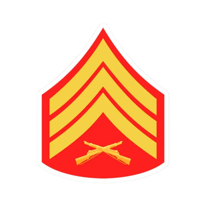 USMC E5 (USMC) STICKER Vinyl Kiss-Cut Decal 2 Inch White - The Sticker Space