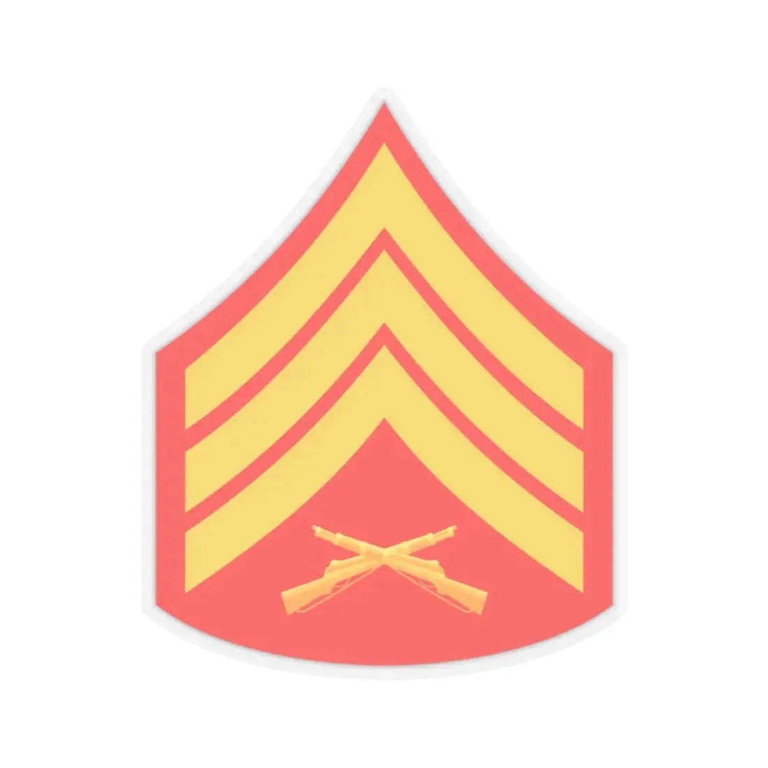 USMC E5 (USMC) STICKER Vinyl Kiss-Cut Decal 3 Inch Transparent - The Sticker Space