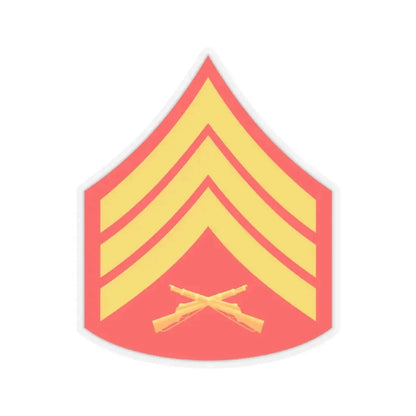 USMC E5 (USMC) STICKER Vinyl Kiss-Cut Decal 3 Inch Transparent - The Sticker Space