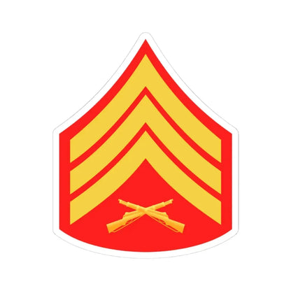 USMC E5 (USMC) STICKER Vinyl Kiss-Cut Decal 3 Inch White - The Sticker Space