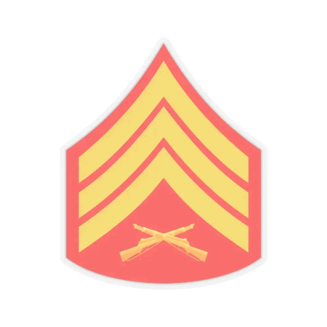 USMC E5 (USMC) STICKER Vinyl Kiss-Cut Decal 4 Inch Transparent - The Sticker Space