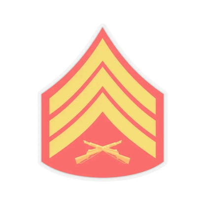 USMC E5 (USMC) STICKER Vinyl Kiss-Cut Decal 4 Inch Transparent - The Sticker Space