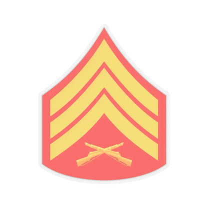 USMC E5 (USMC) STICKER Vinyl Kiss-Cut Decal 6 Inch Transparent - The Sticker Space