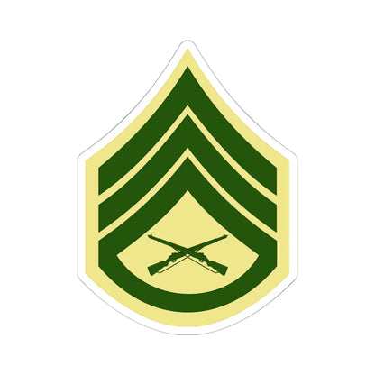 USMC E6 Class C (United States) (Military Rank) STICKER Vinyl Kiss-Cut Decal 6 Inch White - The Sticker Space