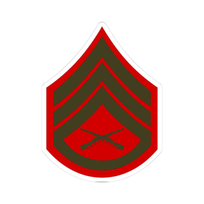 USMC E6 Service (United States) (Military Rank) STICKER Vinyl Kiss-Cut Decal 3 Inch White - The Sticker Space