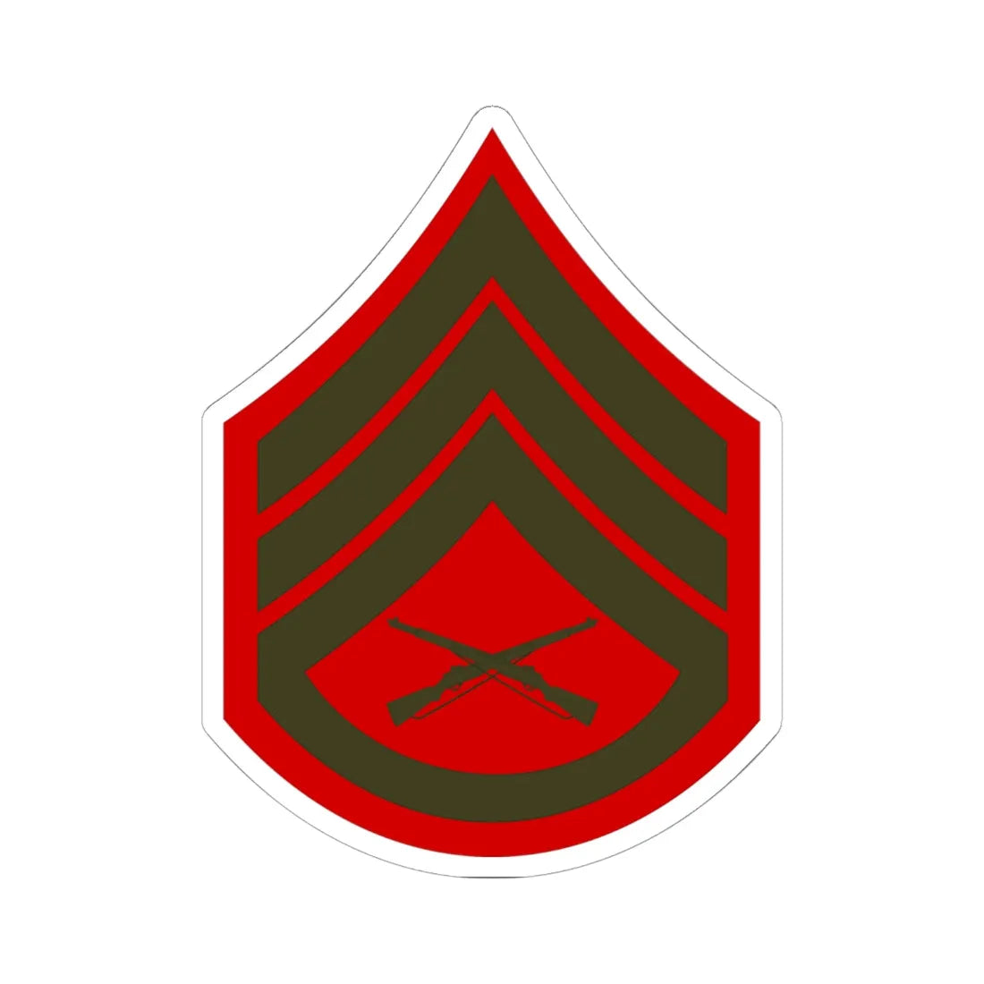 USMC E6 Service (United States) (Military Rank) STICKER Vinyl Kiss-Cut Decal - The Sticker Space