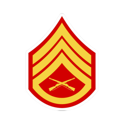 USMC E6 (United States) (Military Rank) STICKER Vinyl Kiss-Cut Decal 2 Inch White - The Sticker Space