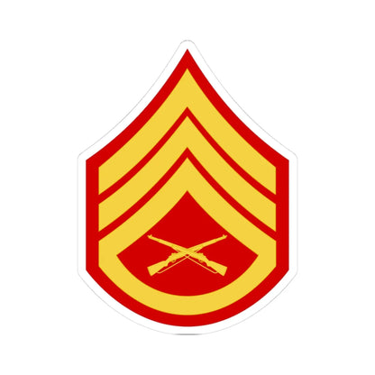 USMC E6 (United States) (Military Rank) STICKER Vinyl Kiss-Cut Decal 3 Inch White - The Sticker Space