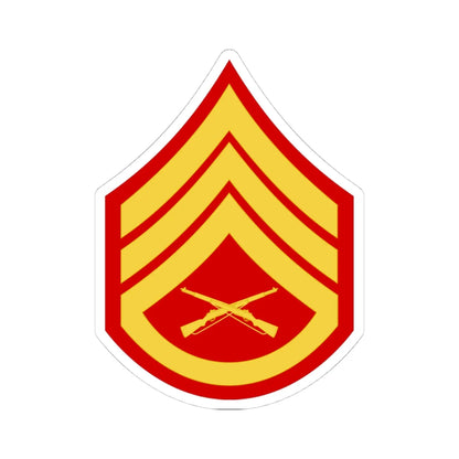 USMC E6 (United States) (Military Rank) STICKER Vinyl Kiss-Cut Decal 4 Inch White - The Sticker Space