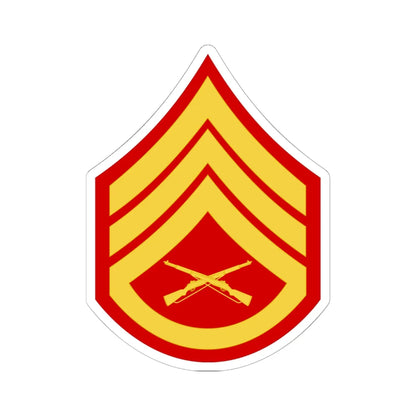 USMC E6 (United States) (Military Rank) STICKER Vinyl Kiss-Cut Decal 6 Inch White - The Sticker Space