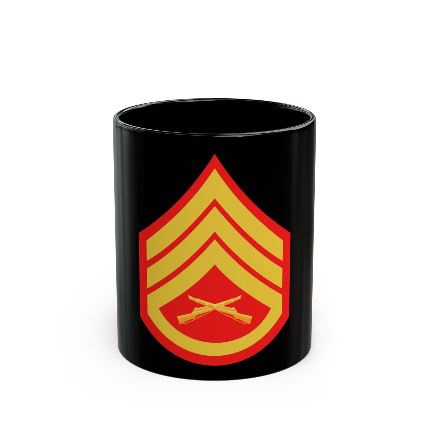 USMC E6 (USMC) Black Coffee Mug-11oz-The Sticker Space