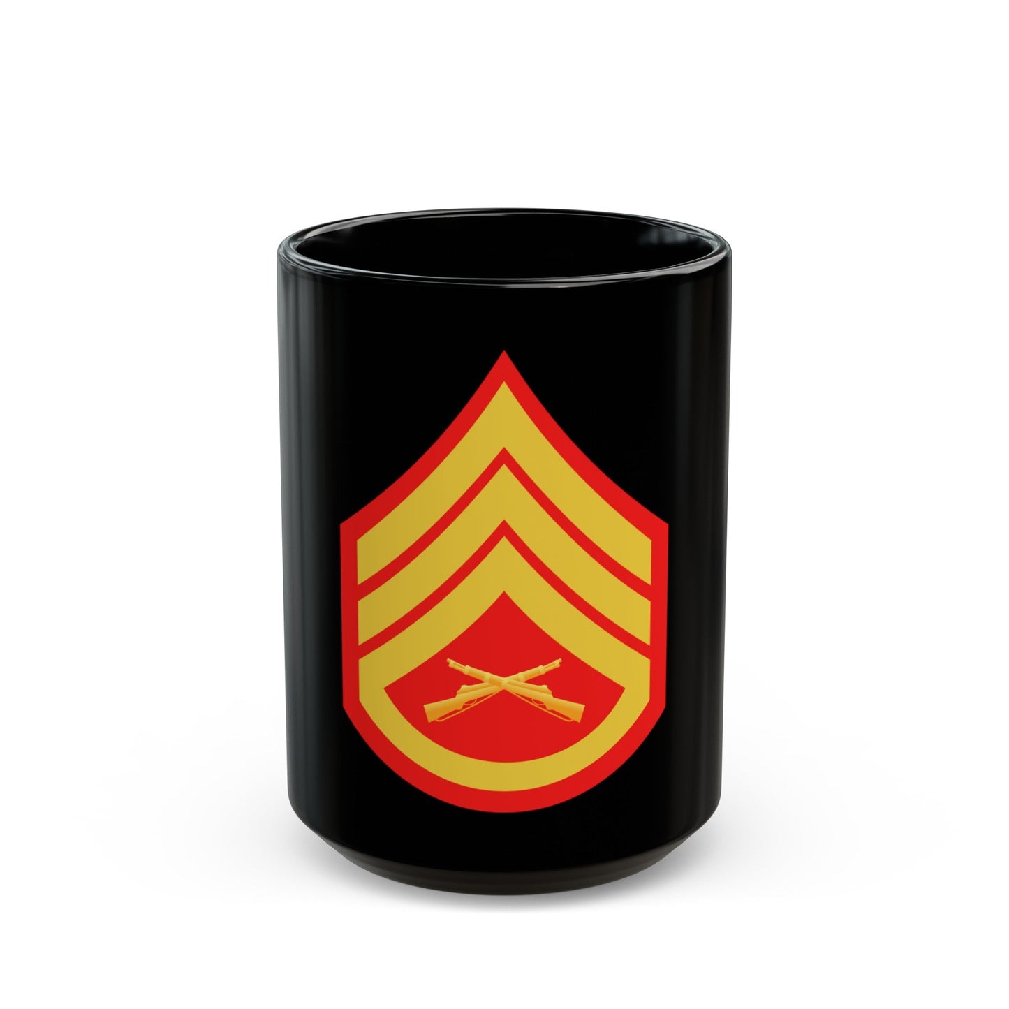USMC E6 (USMC) Black Coffee Mug-15oz-The Sticker Space