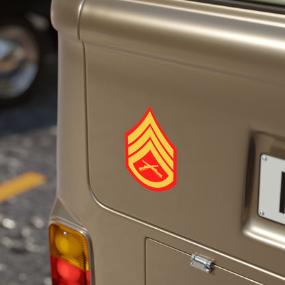 USMC E6 (USMC) REVERSE PRINT Transparent STICKER-The Sticker Space