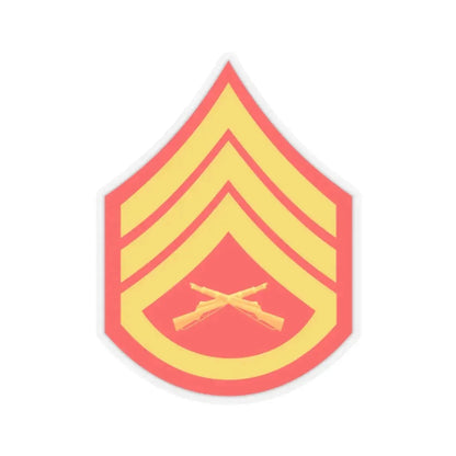 USMC E6 (USMC) STICKER Vinyl Kiss-Cut Decal 2 Inch Transparent - The Sticker Space