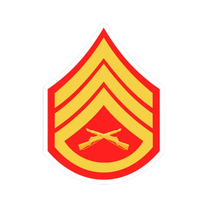 USMC E6 (USMC) STICKER Vinyl Kiss-Cut Decal 2 Inch White - The Sticker Space