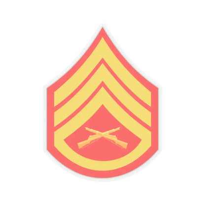 USMC E6 (USMC) STICKER Vinyl Kiss-Cut Decal 3 Inch Transparent - The Sticker Space