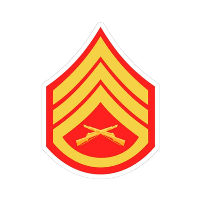 USMC E6 (USMC) STICKER Vinyl Kiss-Cut Decal 3 Inch White - The Sticker Space