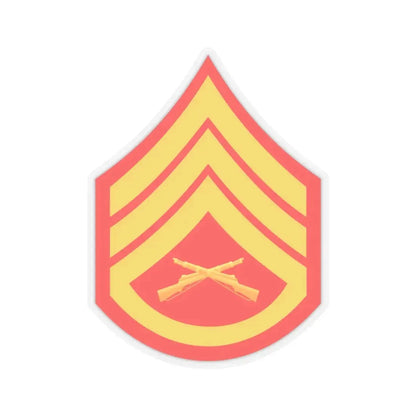 USMC E6 (USMC) STICKER Vinyl Kiss-Cut Decal 4 Inch Transparent - The Sticker Space