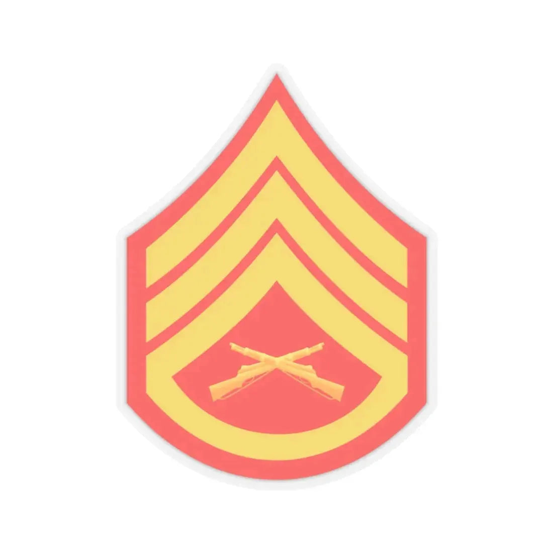 USMC E6 (USMC) STICKER Vinyl Kiss-Cut Decal 6 Inch Transparent - The Sticker Space