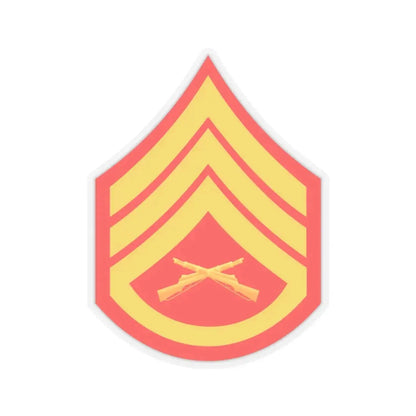 USMC E6 (USMC) STICKER Vinyl Kiss-Cut Decal 6 Inch Transparent - The Sticker Space