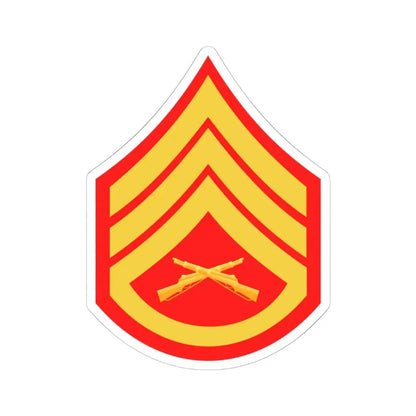 USMC E6 (USMC) STICKER Vinyl Kiss-Cut Decal 6 Inch White - The Sticker Space