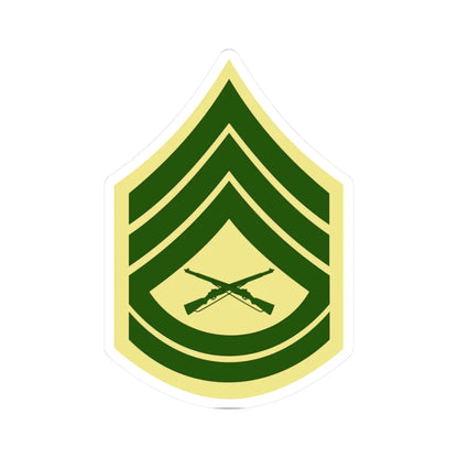 USMC E7 Class C (United States) (Military Rank) STICKER Vinyl Kiss-Cut Decal 2 Inch White - The Sticker Space