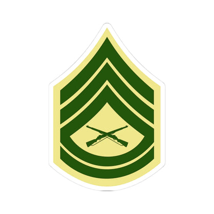 USMC E7 Class C (United States) (Military Rank) STICKER Vinyl Kiss-Cut Decal 3 Inch White - The Sticker Space