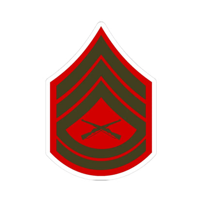 USMC E7 Service (United States) (Military Rank) STICKER Vinyl Kiss-Cut Decal 3 Inch White - The Sticker Space