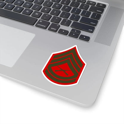 USMC E7 Service (United States) (Military Rank) STICKER Vinyl Kiss-Cut Decal - The Sticker Space