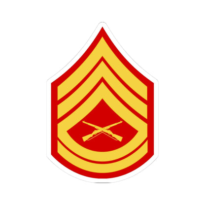 USMC E7 (United States) (Military Rank) STICKER Vinyl Kiss-Cut Decal 3 Inch White - The Sticker Space