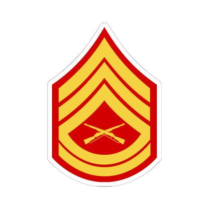 USMC E7 (United States) (Military Rank) STICKER Vinyl Kiss-Cut Decal 6 Inch White - The Sticker Space