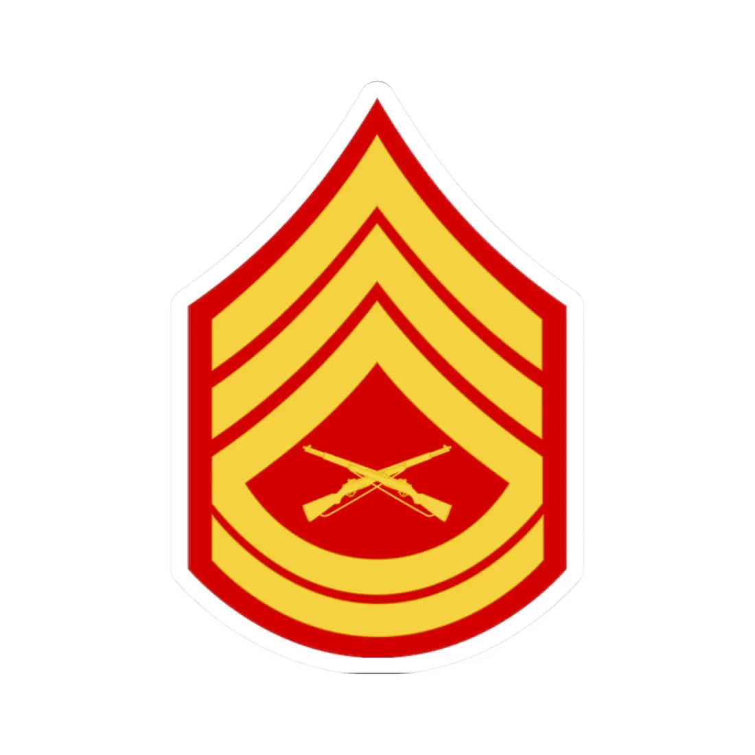 USMC E7 (United States) (Military Rank) STICKER Vinyl Kiss-Cut Decal - The Sticker Space