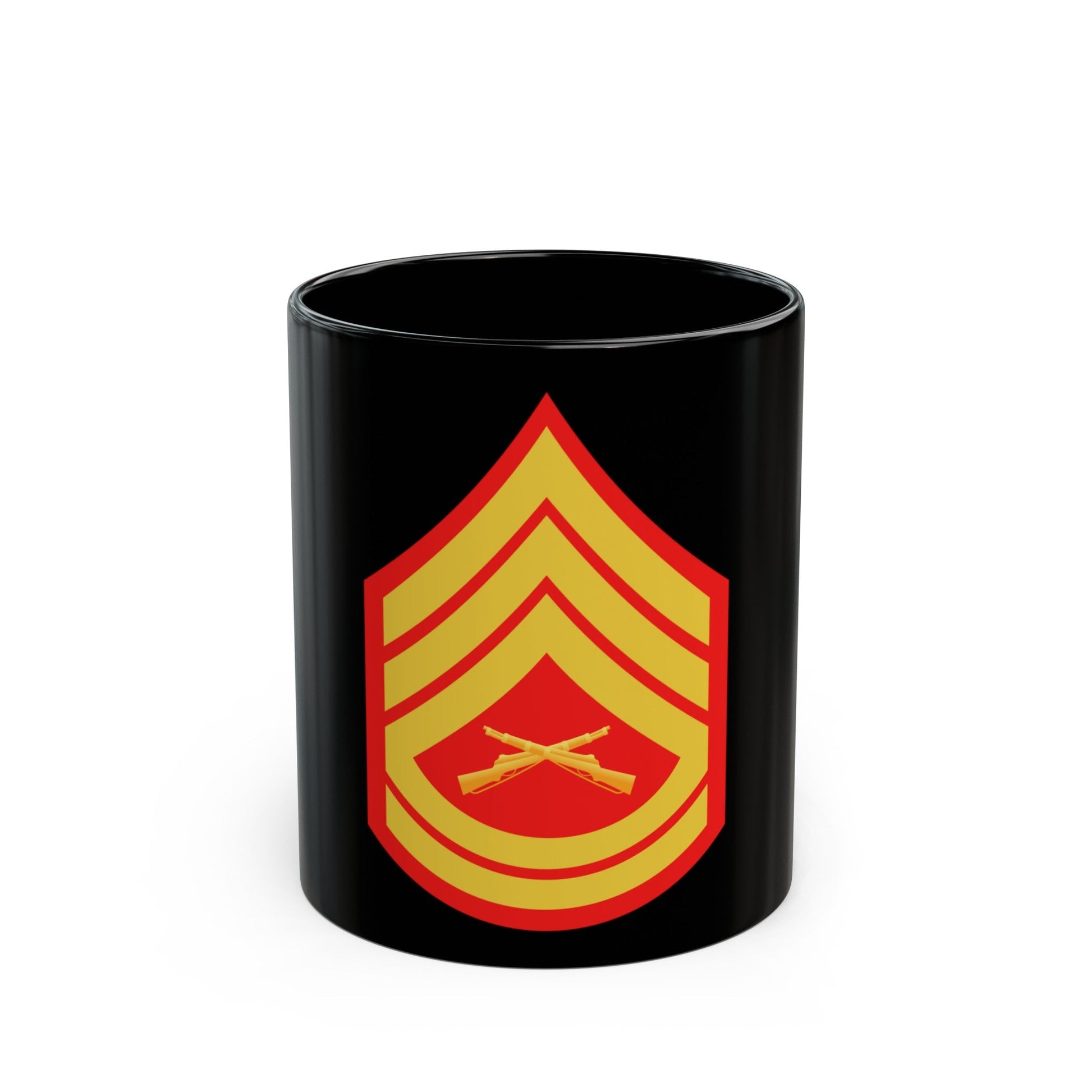 USMC E7 (USMC) Black Coffee Mug-11oz-The Sticker Space