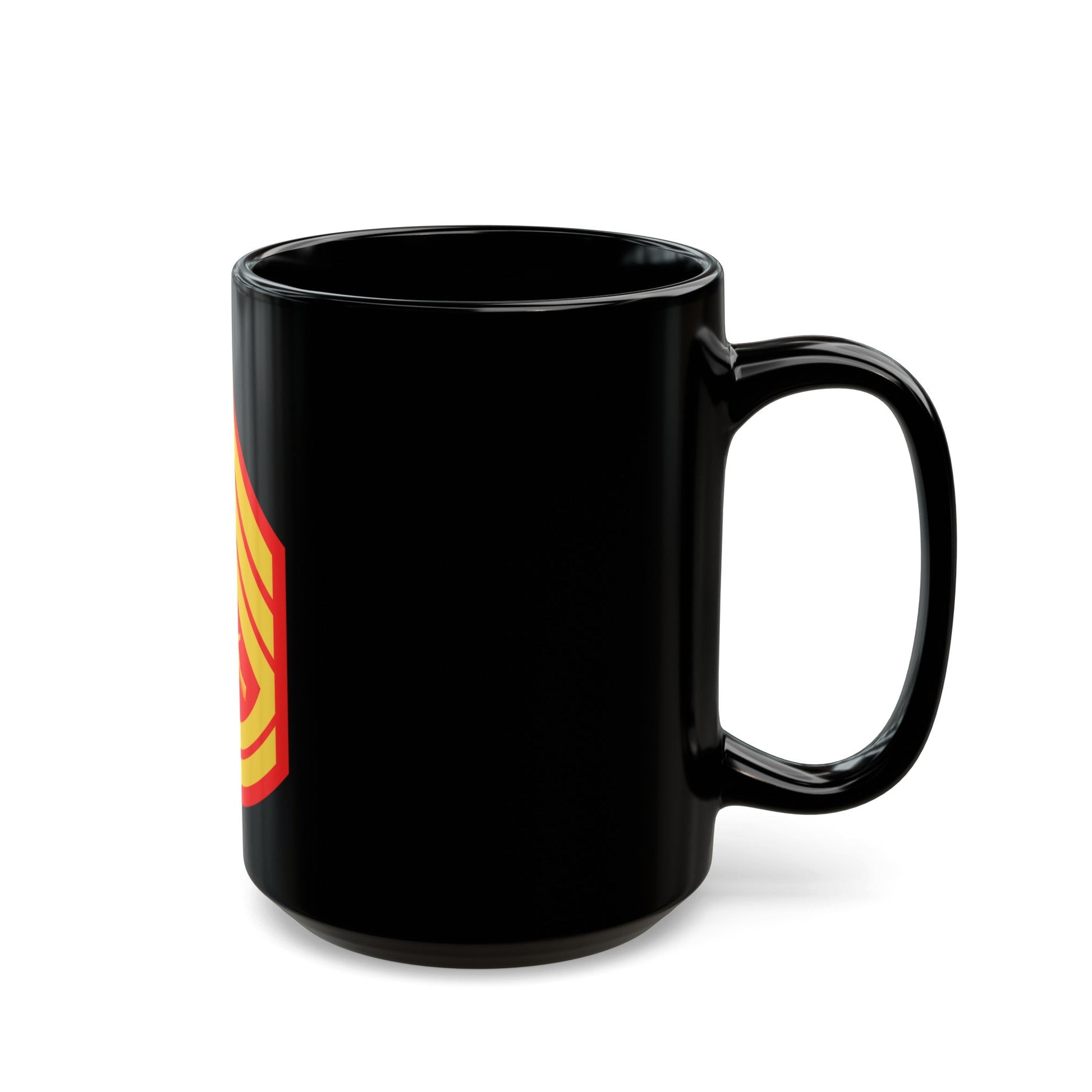 USMC E7 (USMC) Black Coffee Mug-The Sticker Space