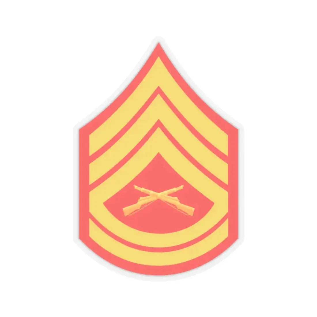 USMC E7 (USMC) STICKER Vinyl Kiss-Cut Decal 2 Inch Transparent - The Sticker Space