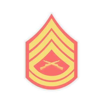 USMC E7 (USMC) STICKER Vinyl Kiss-Cut Decal 2 Inch Transparent - The Sticker Space