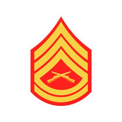 USMC E7 (USMC) STICKER Vinyl Kiss-Cut Decal 2 Inch White - The Sticker Space