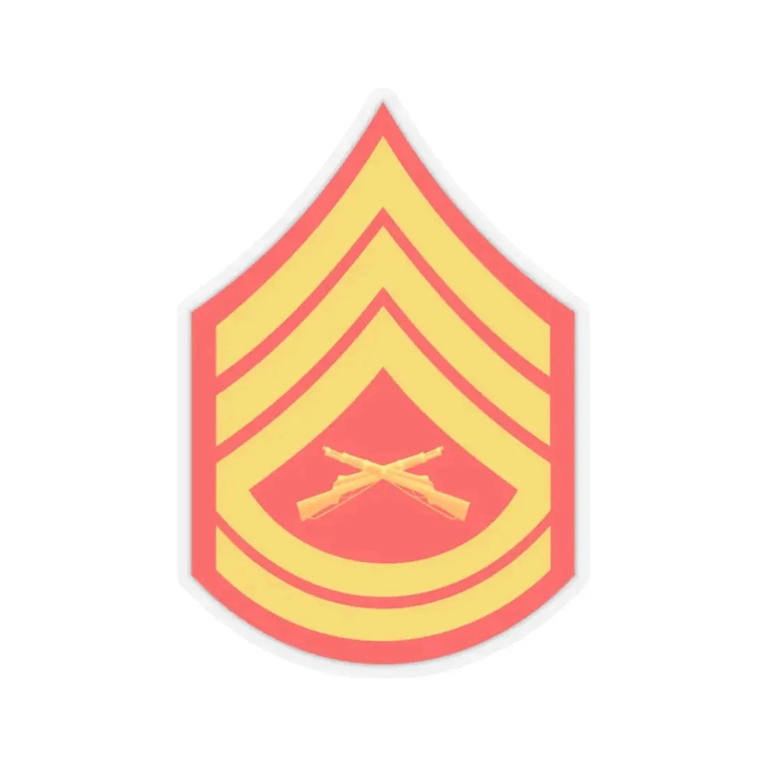 USMC E7 (USMC) STICKER Vinyl Kiss-Cut Decal 3 Inch Transparent - The Sticker Space