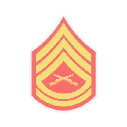 USMC E7 (USMC) STICKER Vinyl Kiss-Cut Decal 3 Inch Transparent - The Sticker Space