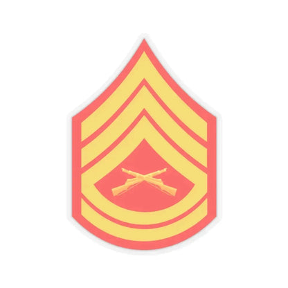 USMC E7 (USMC) STICKER Vinyl Kiss-Cut Decal 6 Inch Transparent - The Sticker Space