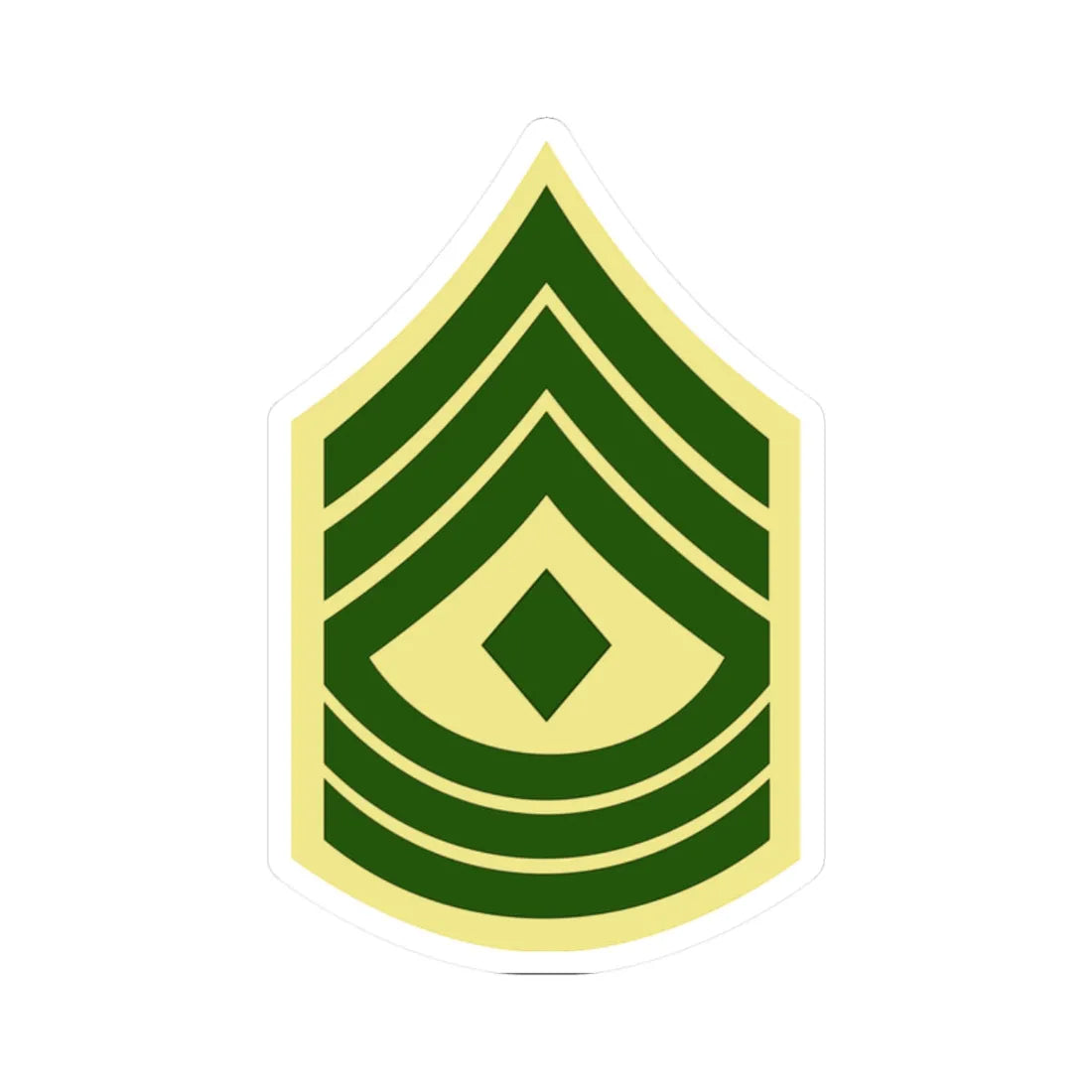 USMC E8 1SG Class C (United States) (Military Rank) STICKER Vinyl Kiss-Cut Decal 2 Inch White - The Sticker Space