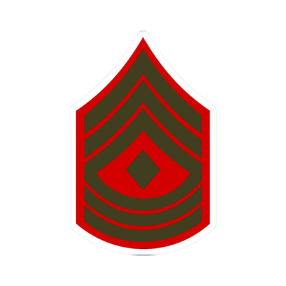 USMC E8 1SG Service (United States) (Military Rank) STICKER Vinyl Kiss-Cut Decal 2 Inch White - The Sticker Space